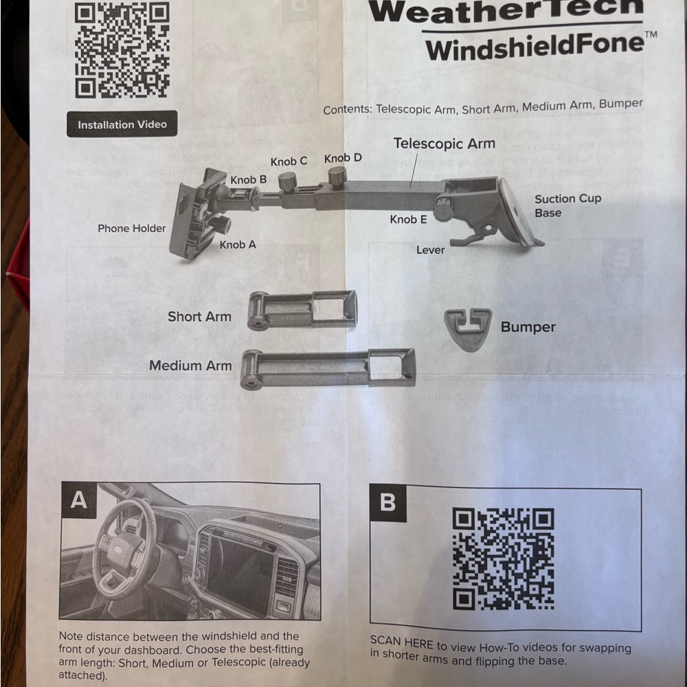 WeatherTech WindshieldFone Car Mount - Picture 2 of 3